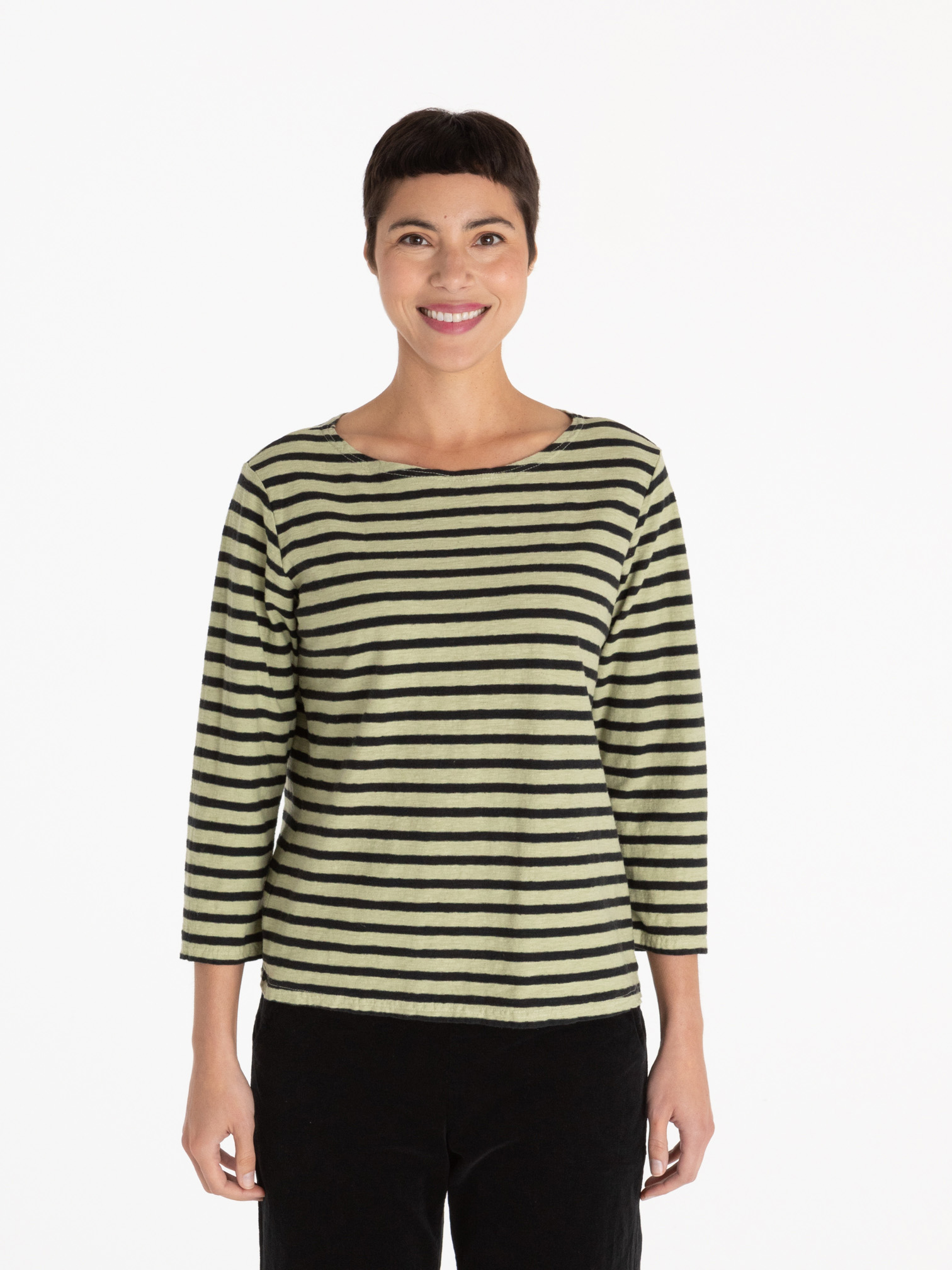 3/4 Slv Boatneck Top – Cut Loose