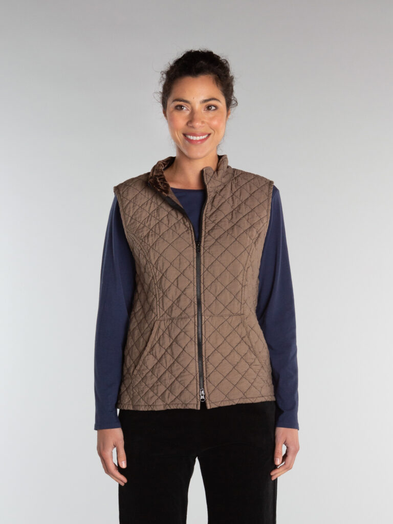 Zip Front Quilted Vest – Cut Loose