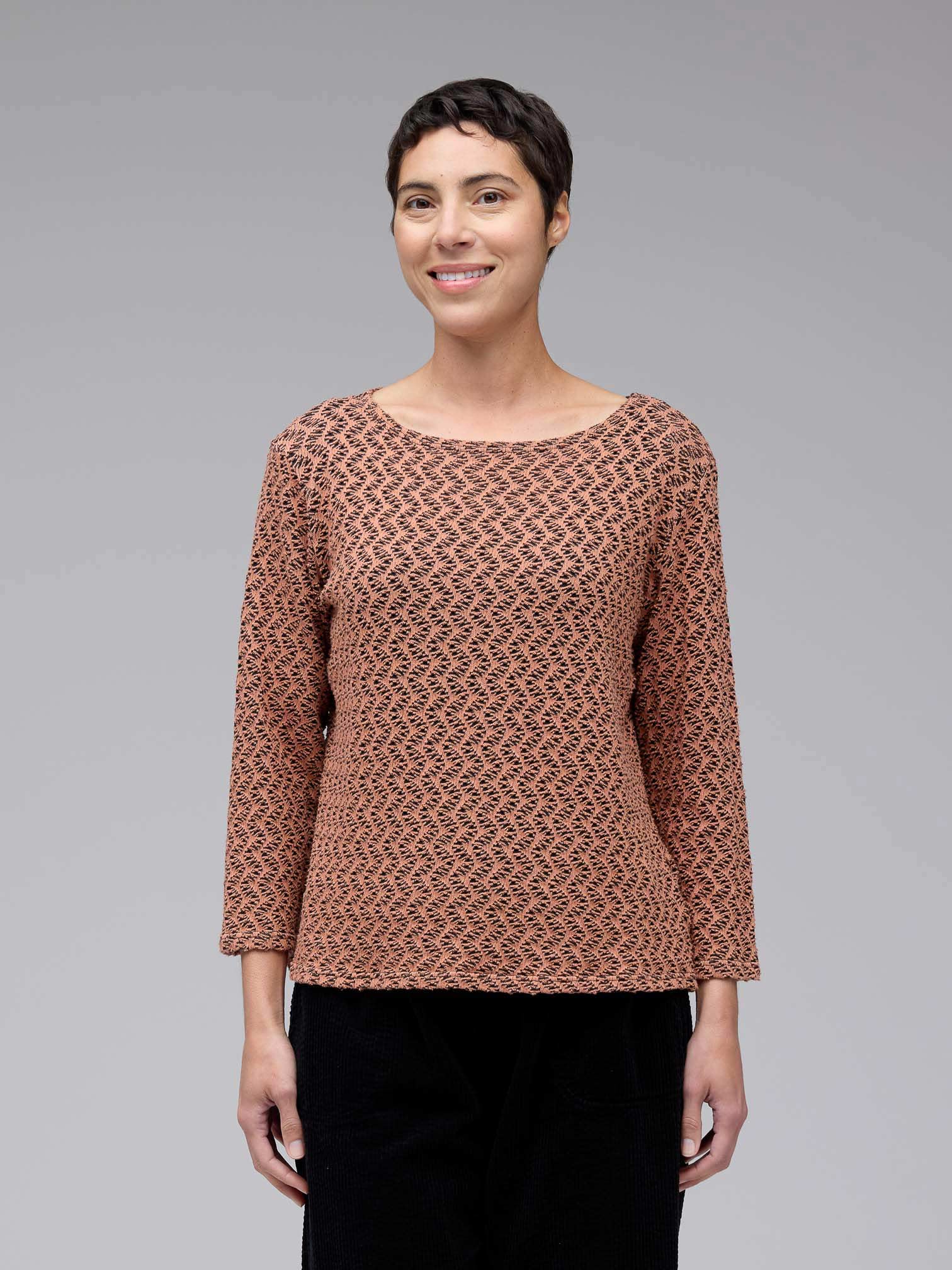 3/4 Slv Boatneck Tee