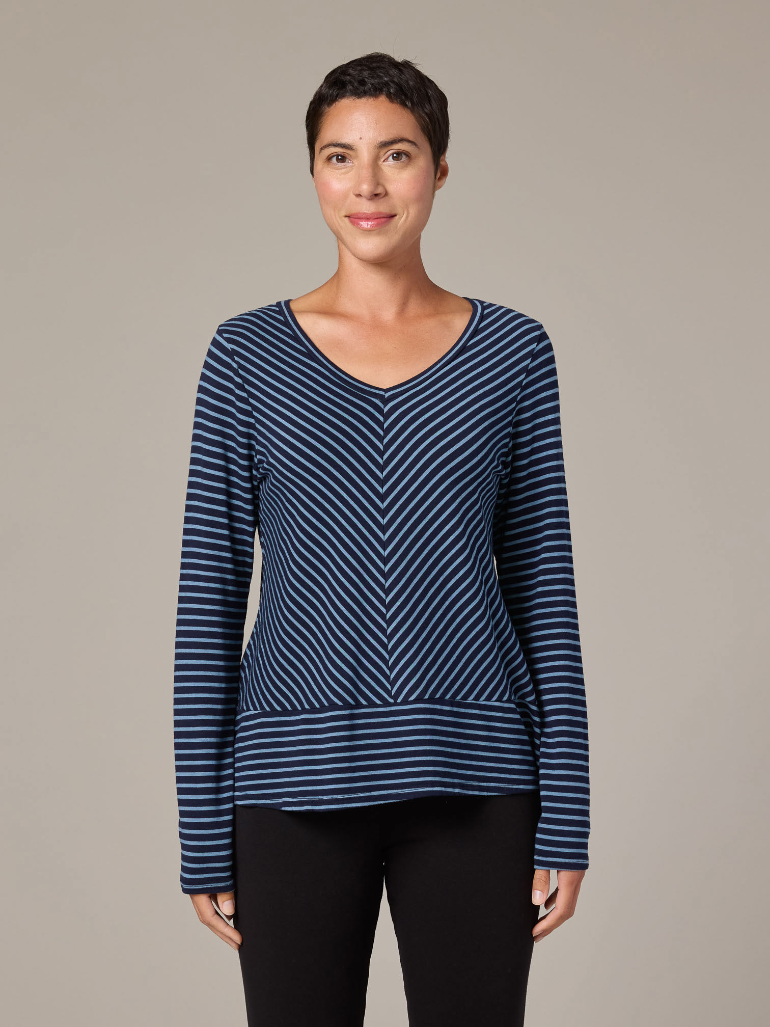 L/S Border Top