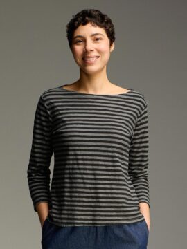 3/4 Slv Boatneck Tee