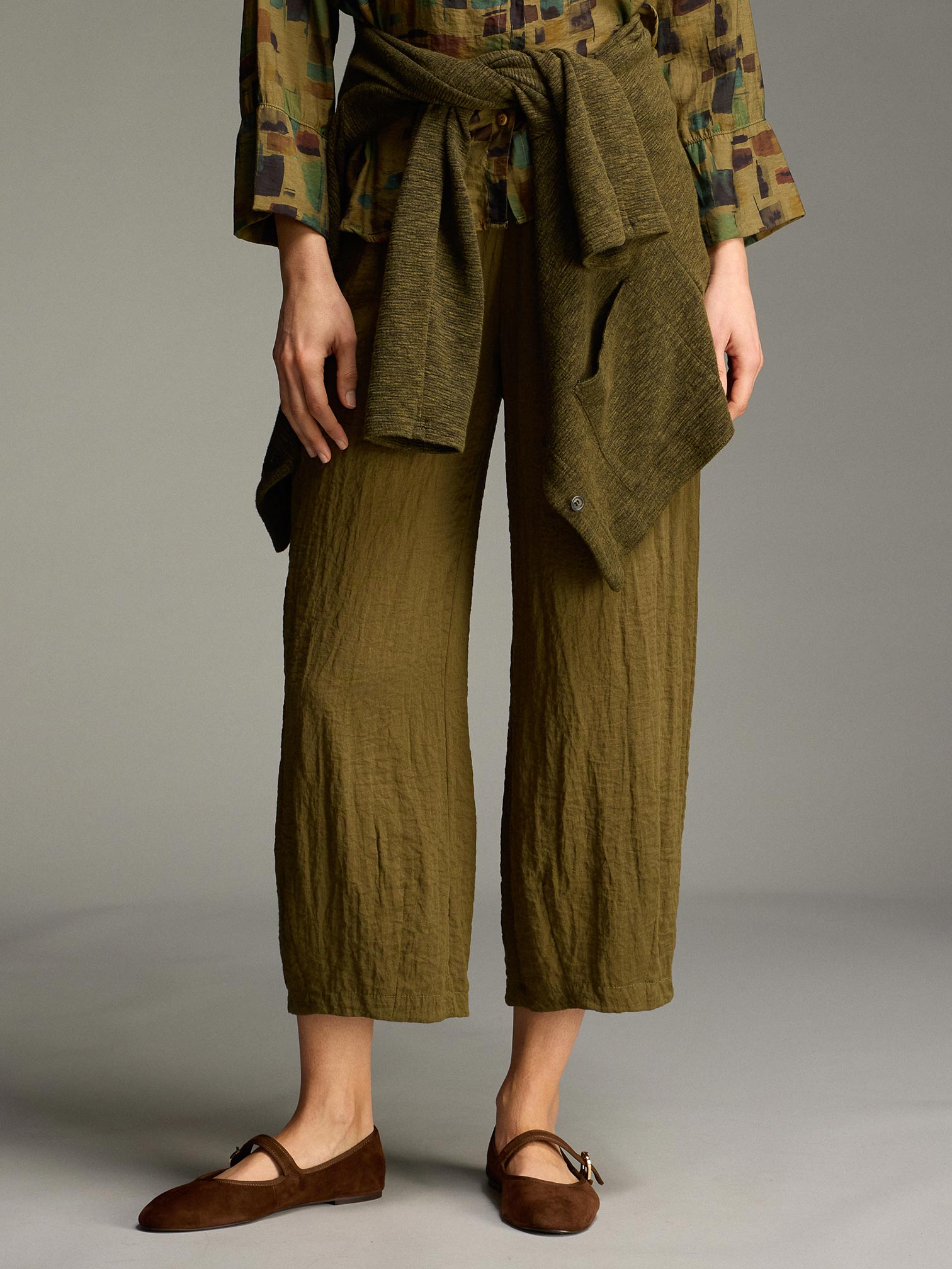 Cropped Pant w/Darts