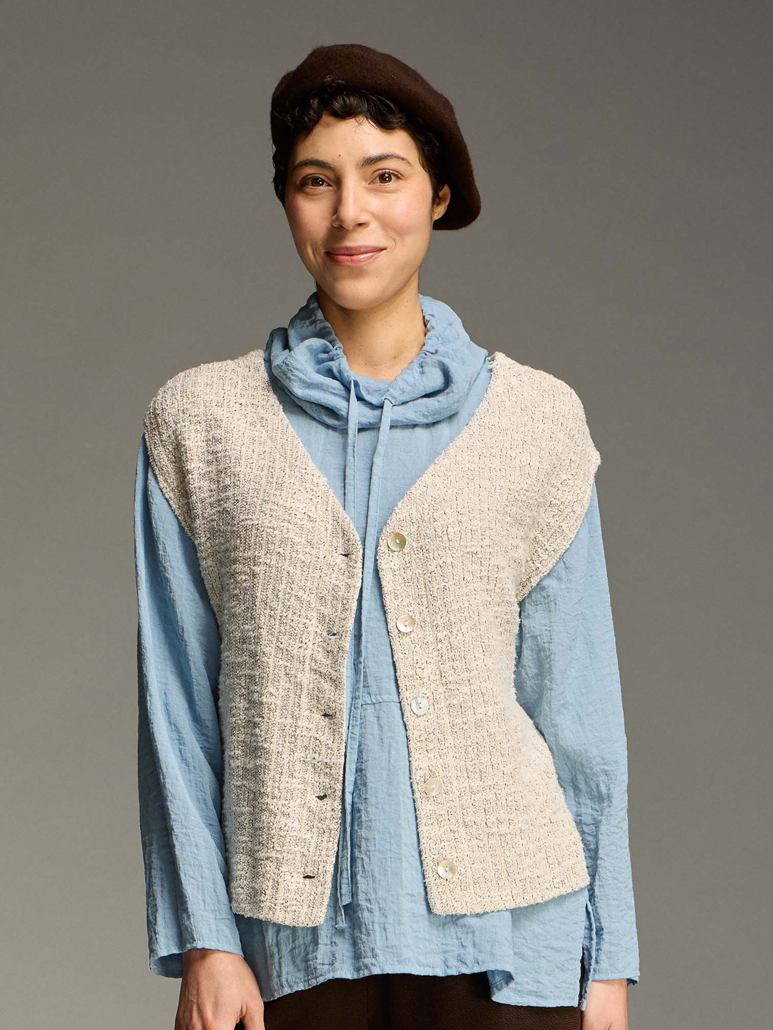Boxy Cowl Top