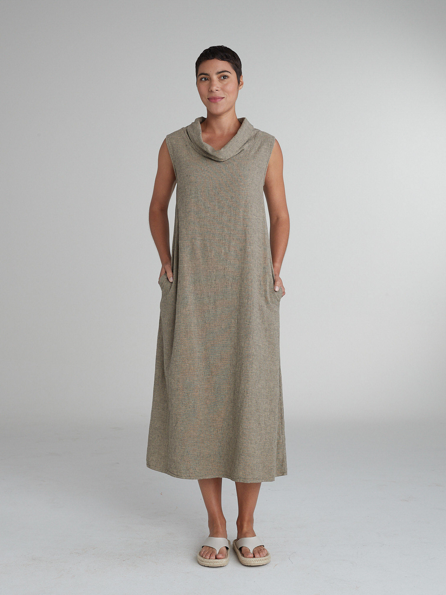 Cowl Neck Maxi Dress