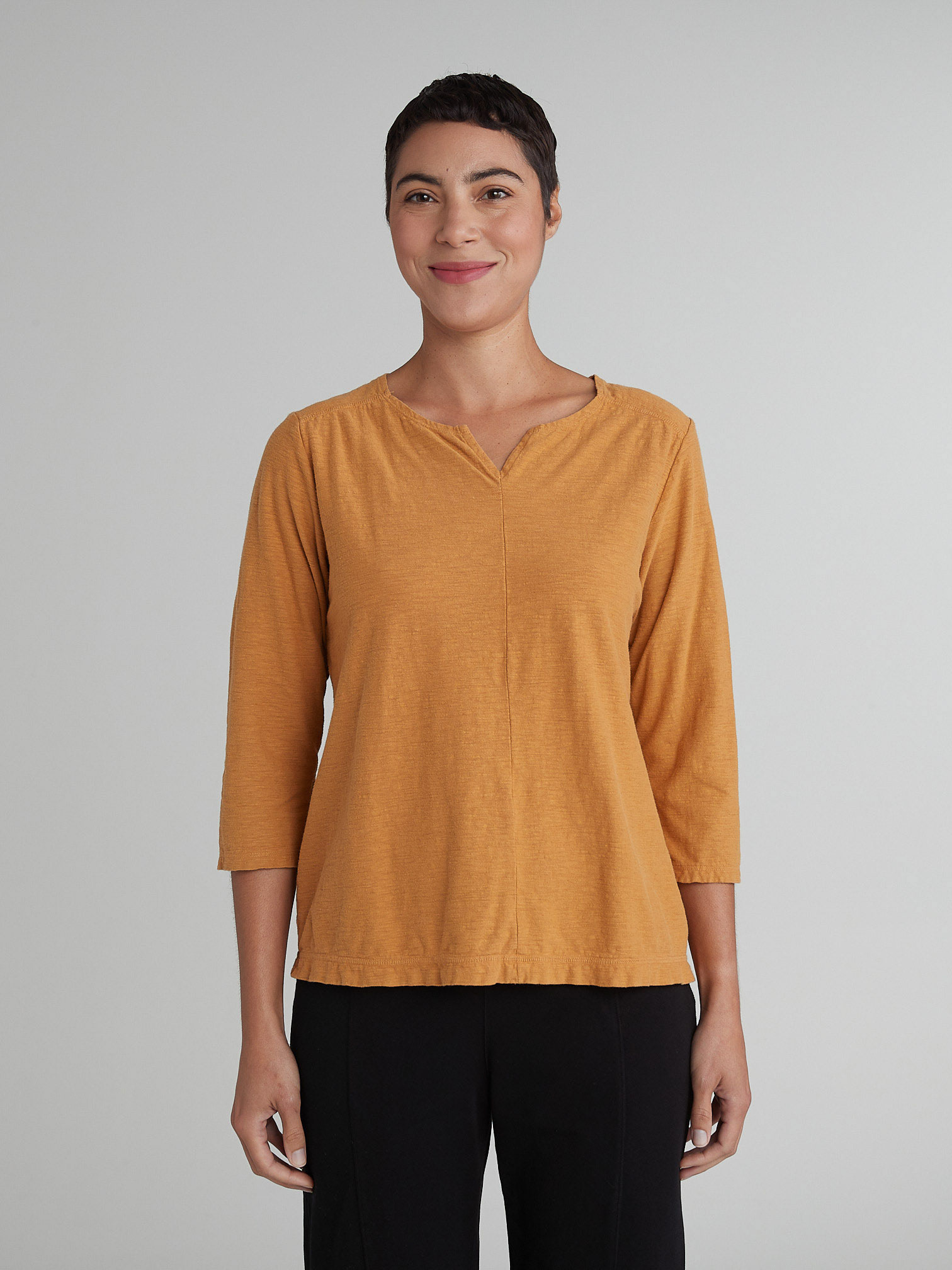 Split Neck Top