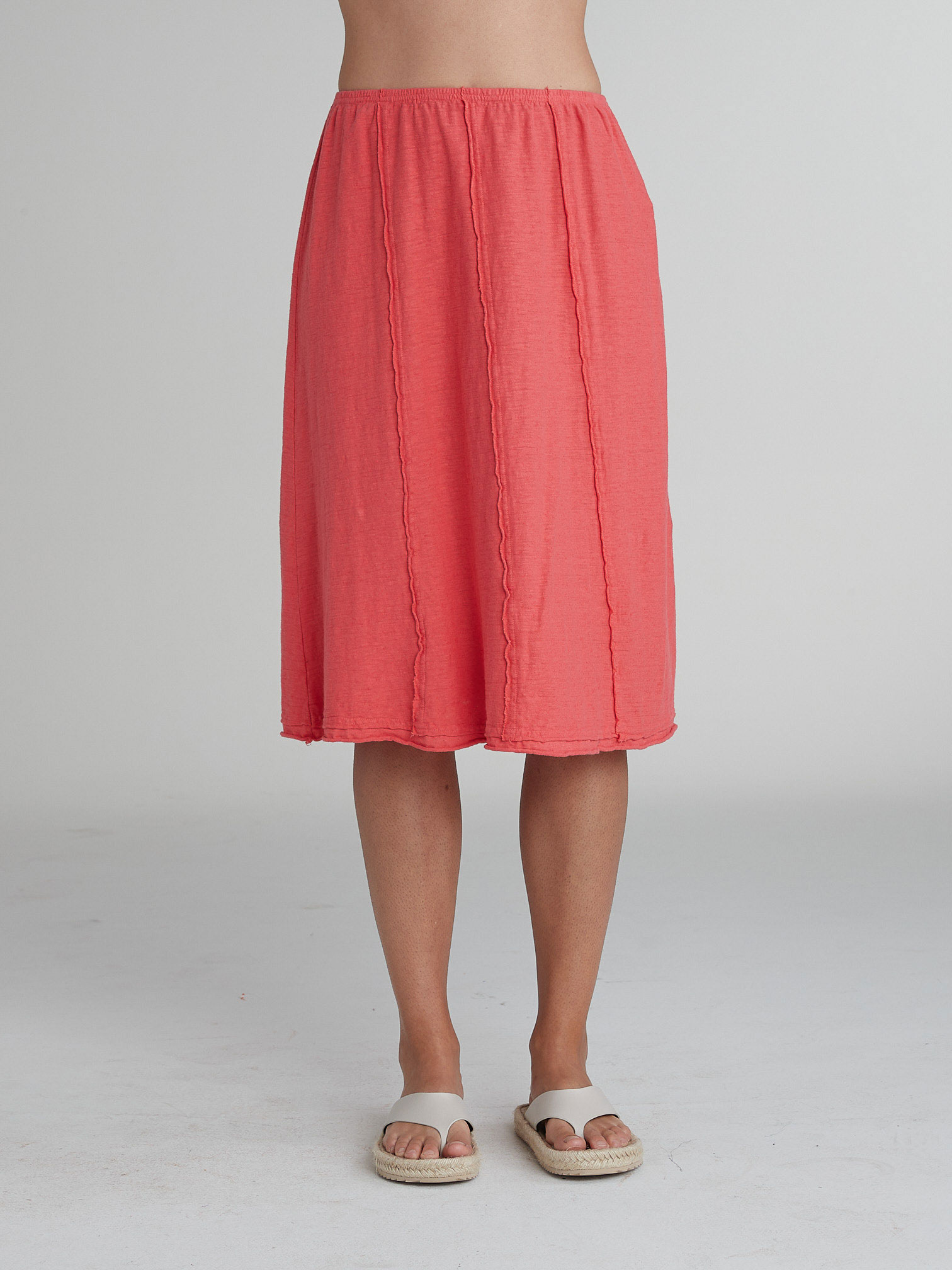 Seamed Skirt w/Contrast