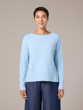 L/S Raw Edge Top