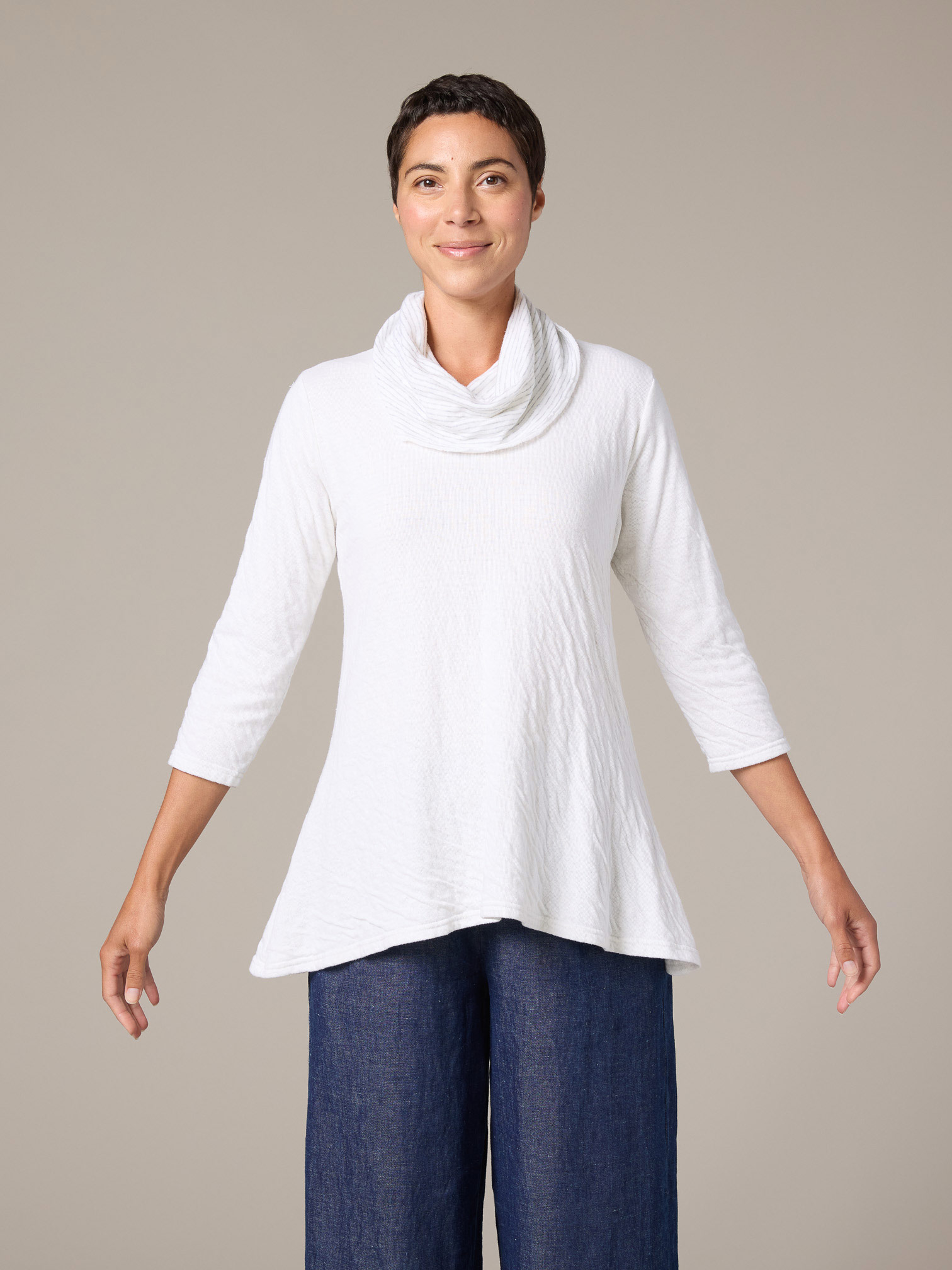 Cowl Neck Swing Tee
