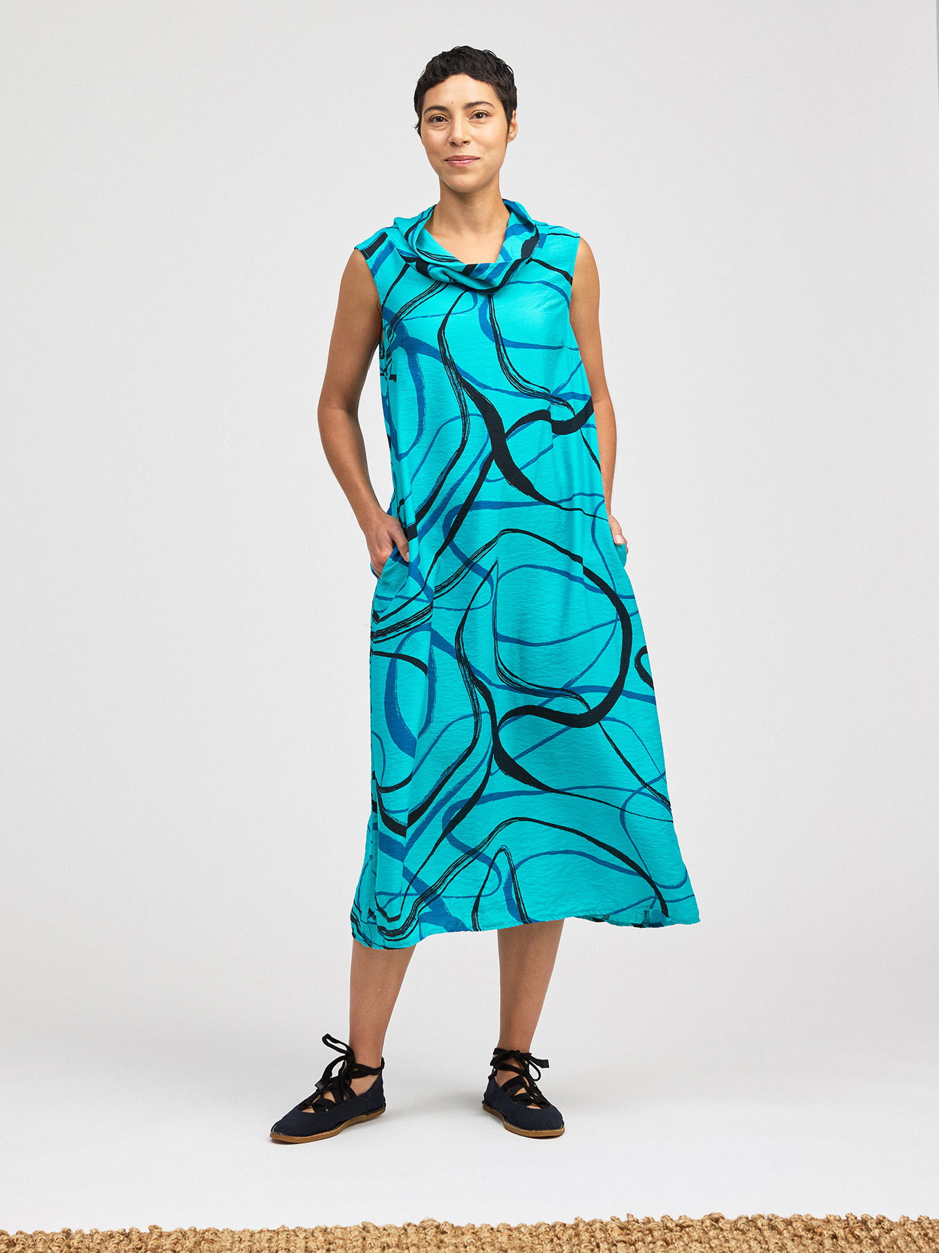 Cowl Neck Maxi Dress